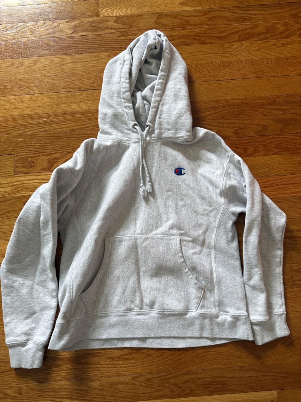 Champion Light Heather Gray Reverse Weave Pullover Hoodie